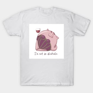 pig with wine T-Shirt